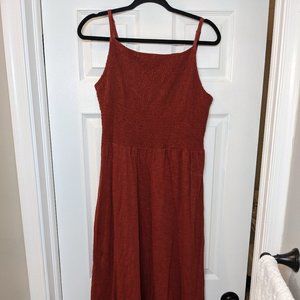 Rust Orange Maxi Dress